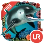 Logo of UR 3D Ocean Dolphin Live Theme android Application 