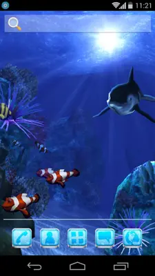 UR 3D Ocean Dolphin Live Theme android App screenshot 1